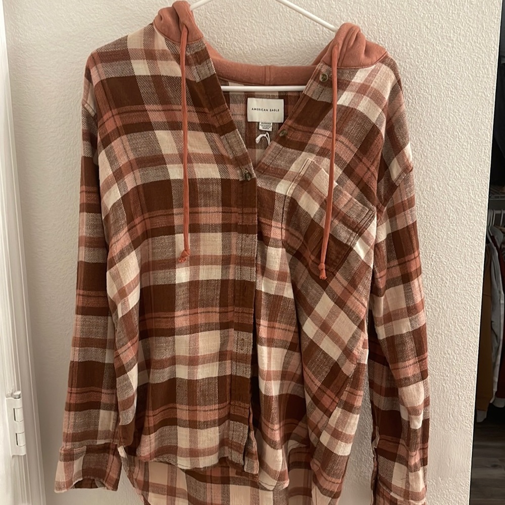 American eagle NWT hoodie flannel